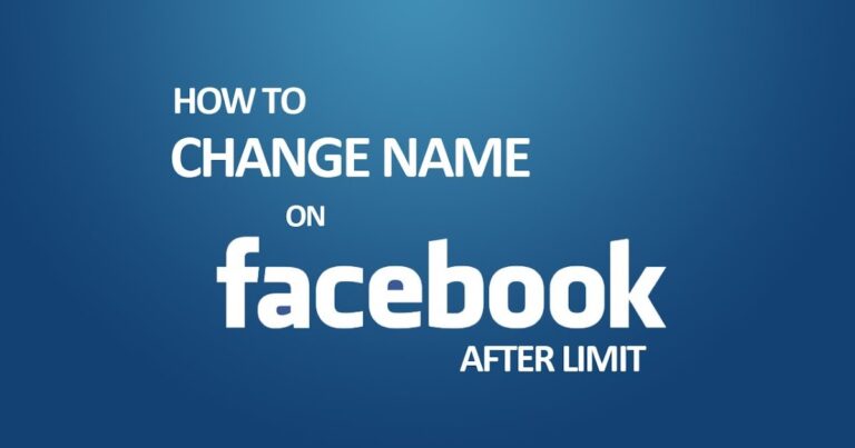 How to Change Your Name on Facebook